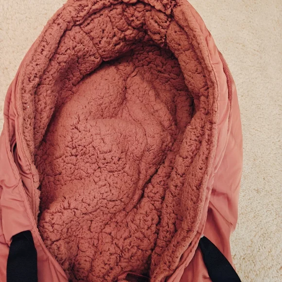 Y2K Rocawear Quilted Puffer Parka Jacket w Sherpa Hood Multi Pockets & Zip Sides - Picture 7 of 16